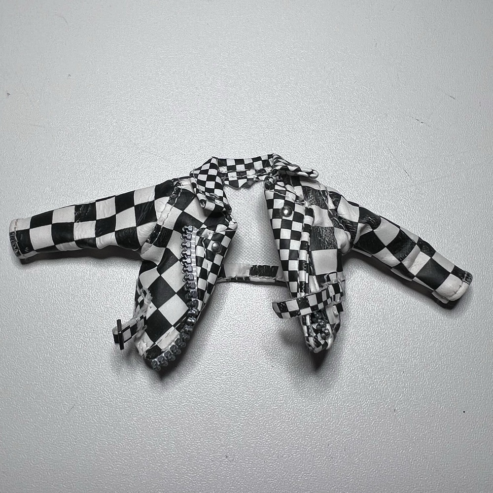 Vtg Black & White Checkered Jacket LOL Surprise OMG Neonlicious